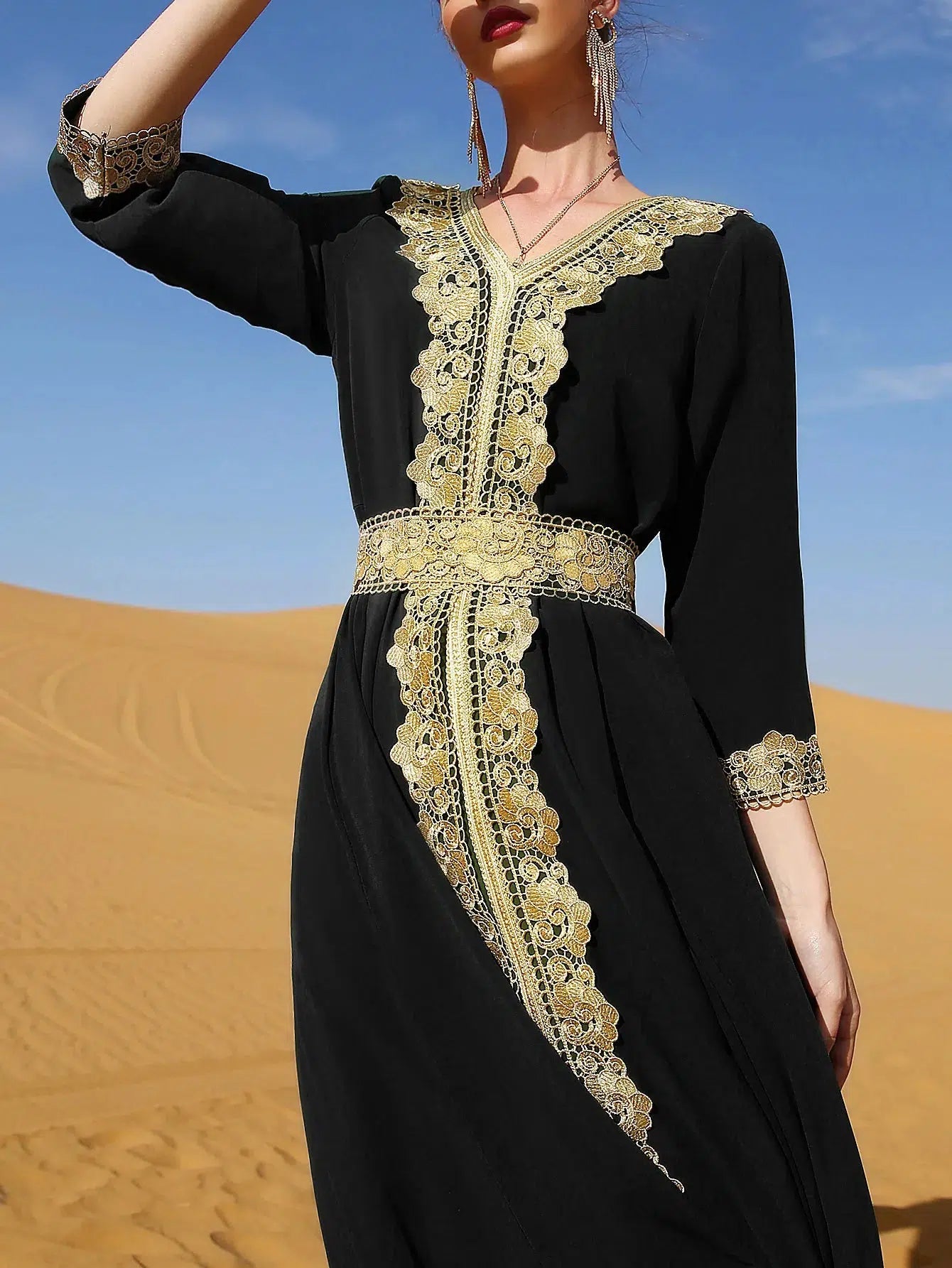 Caftan Mariage Noir Femme