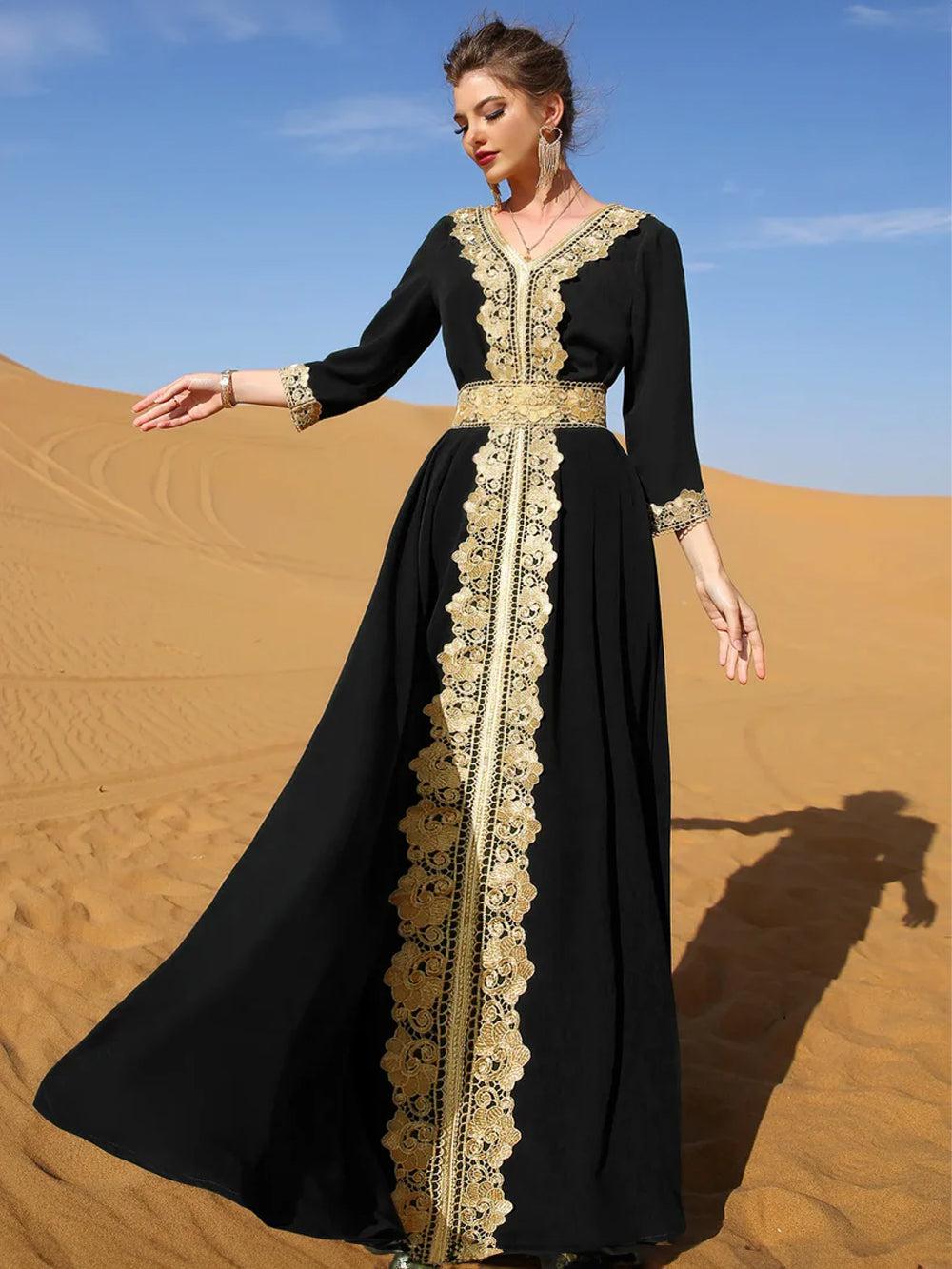 Caftan Mariage Noir Femme