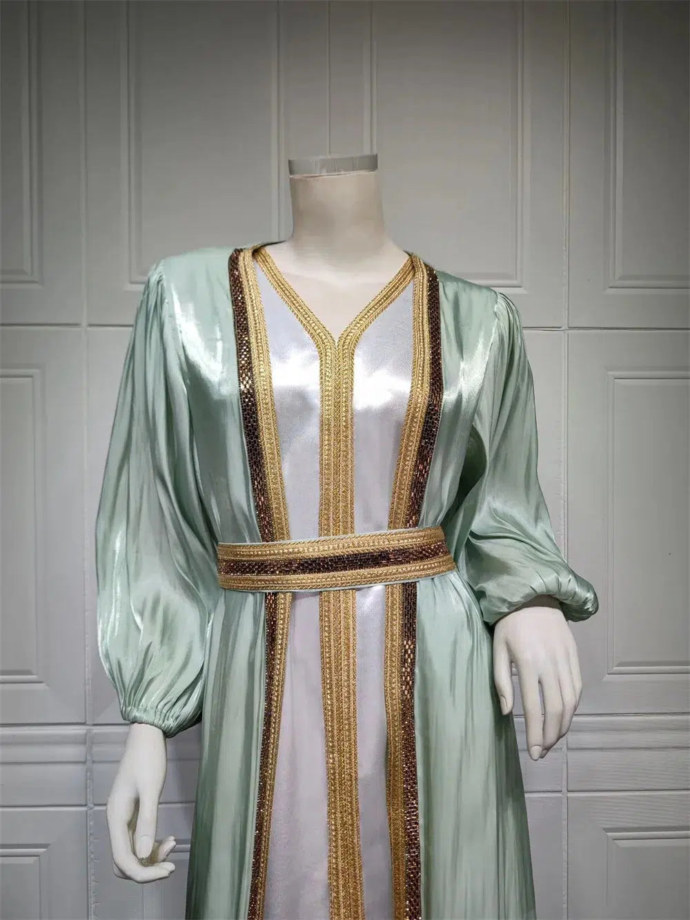 Caftan Marocain Couleur Menthe