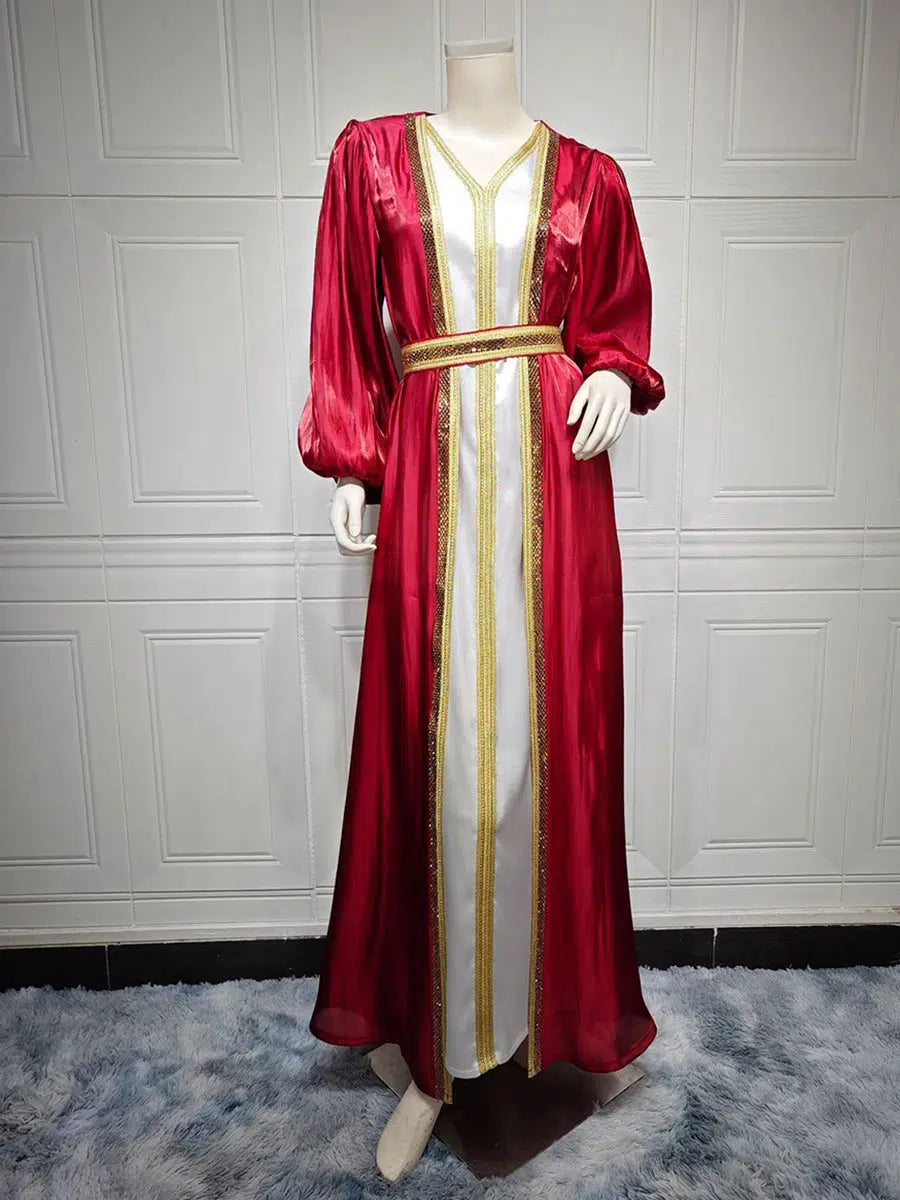 Caftan Marocain Rouge Pas Cher