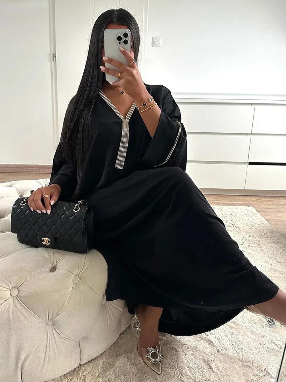 Caftan Moderne Noir