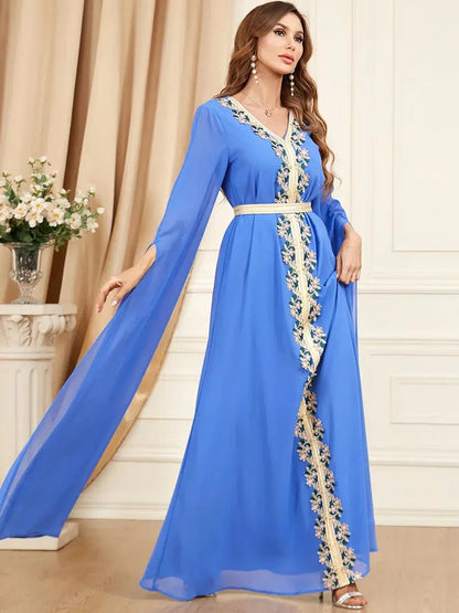 Robe Caftan Bleue