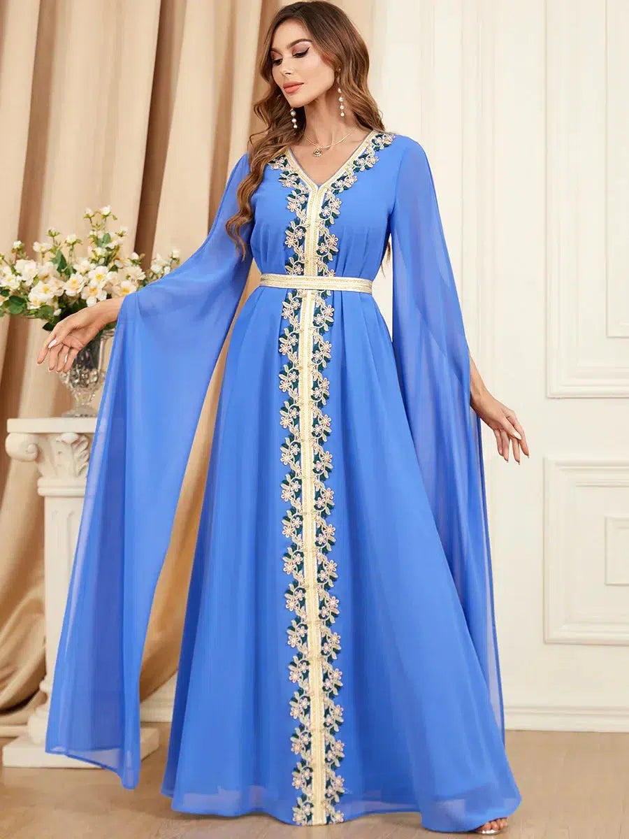 Robe Caftan Bleue