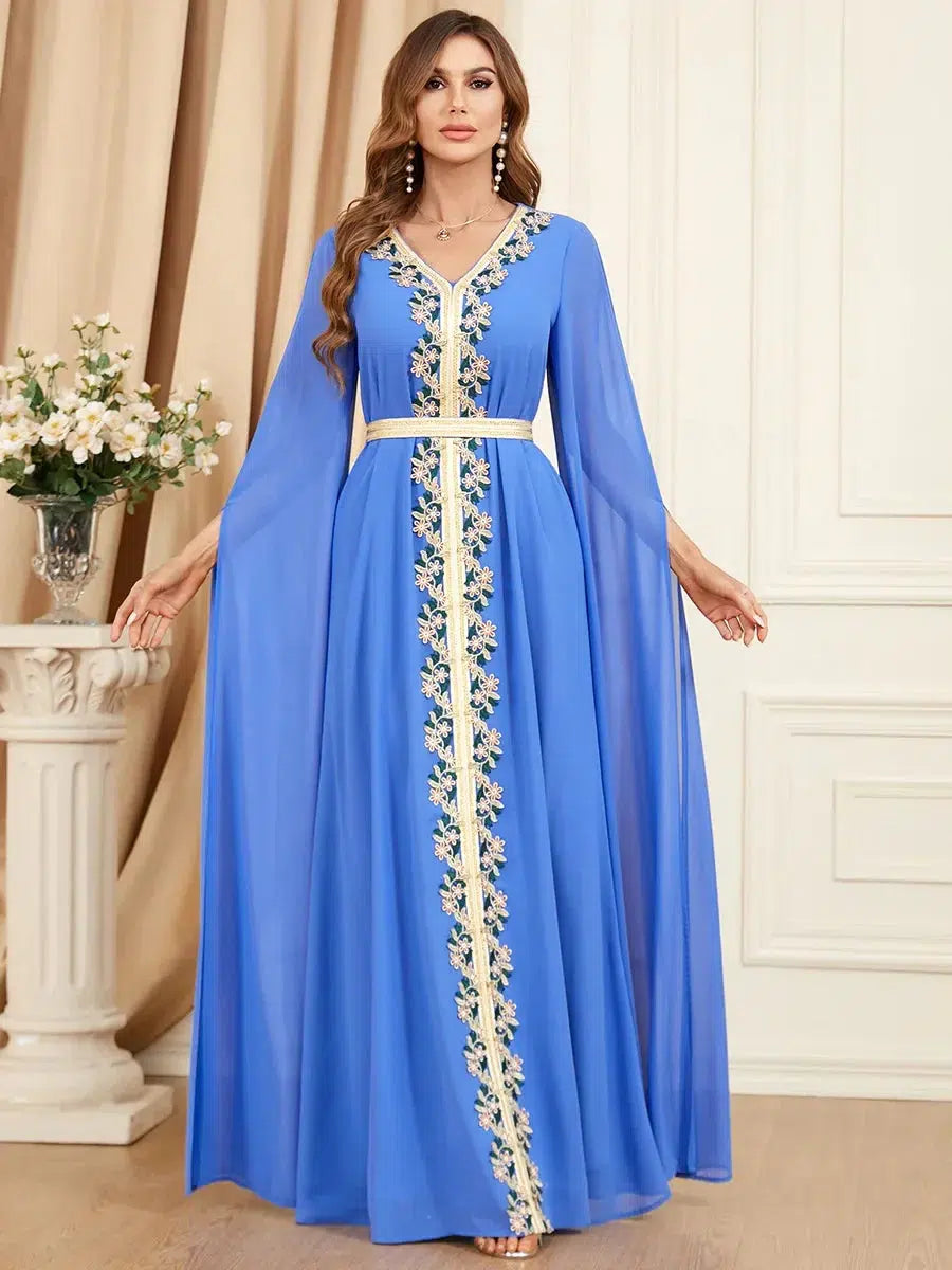 Robe Caftan Bleue