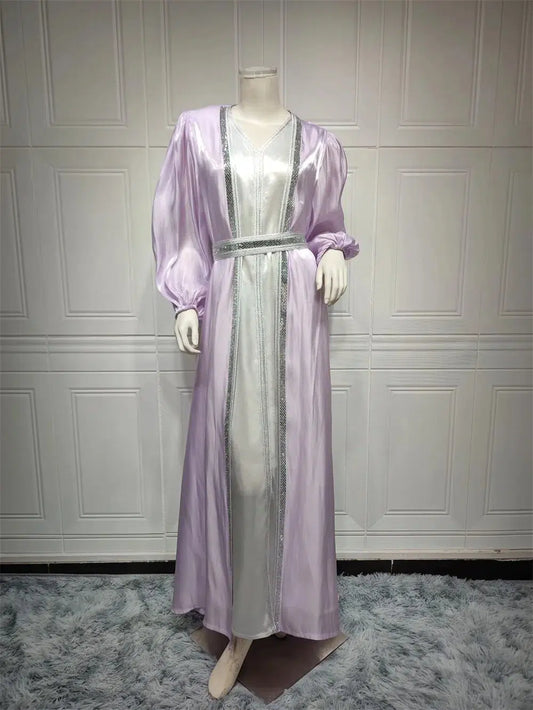 Robe Caftan Couleur Violet