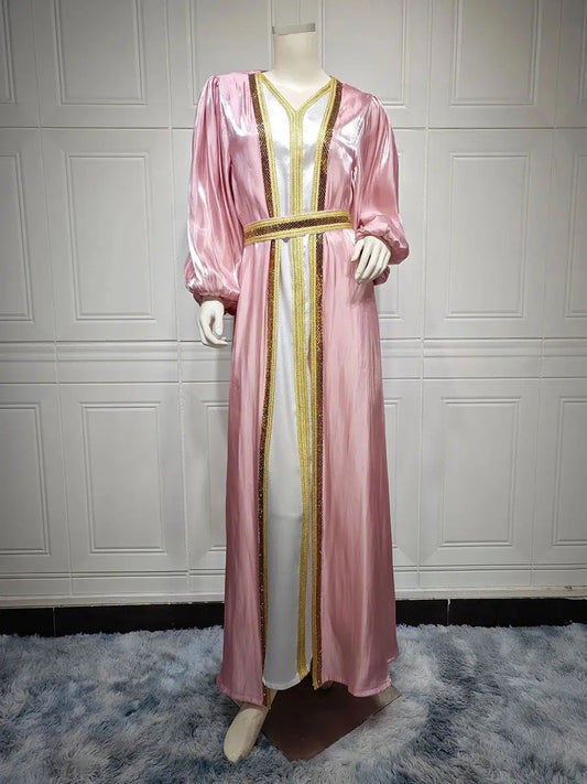 Robe Caftan Marocain Rose