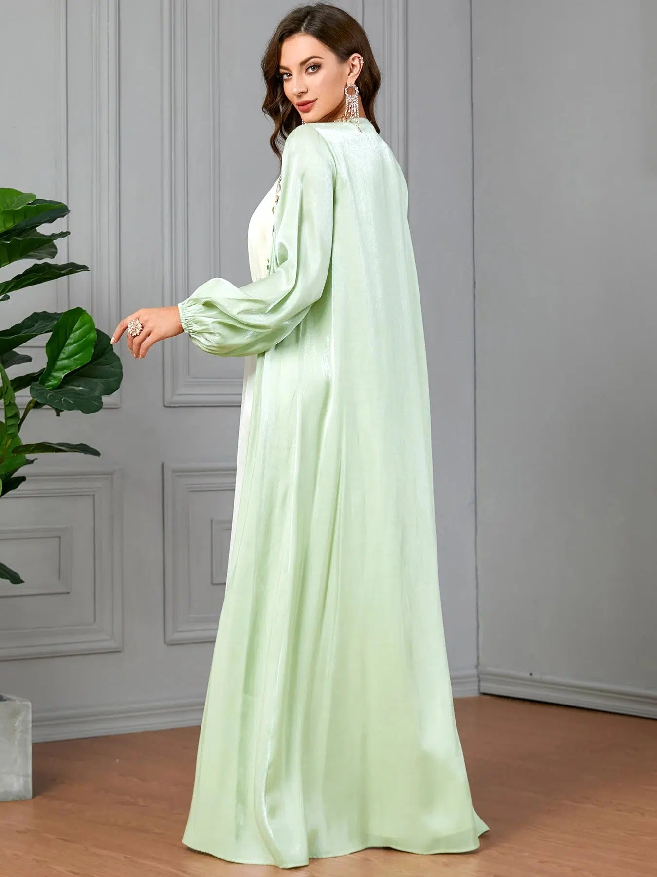 Robe Caftan Vert Marocain