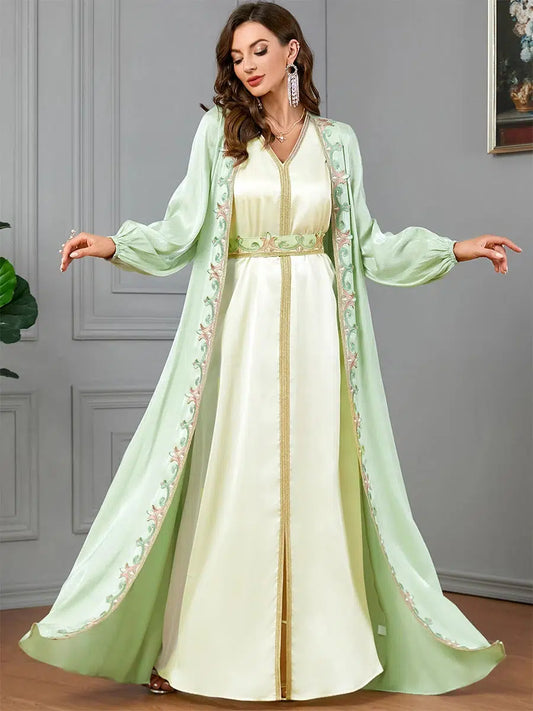 Robe Caftan Vert Marocain