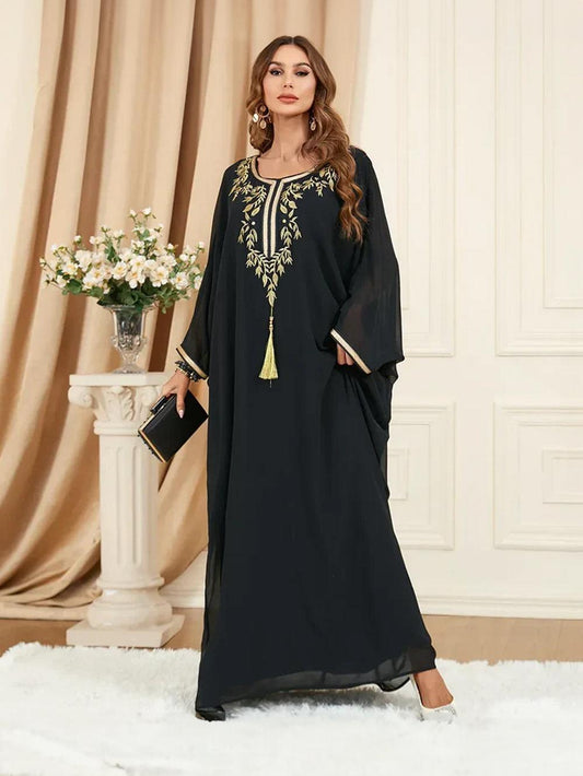 Robe Kaftan Marocaine Noire