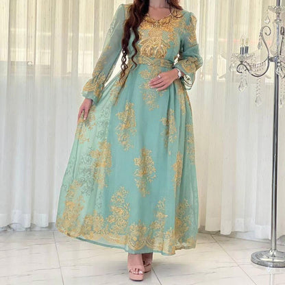 Robe Verte Kaftan Mariage